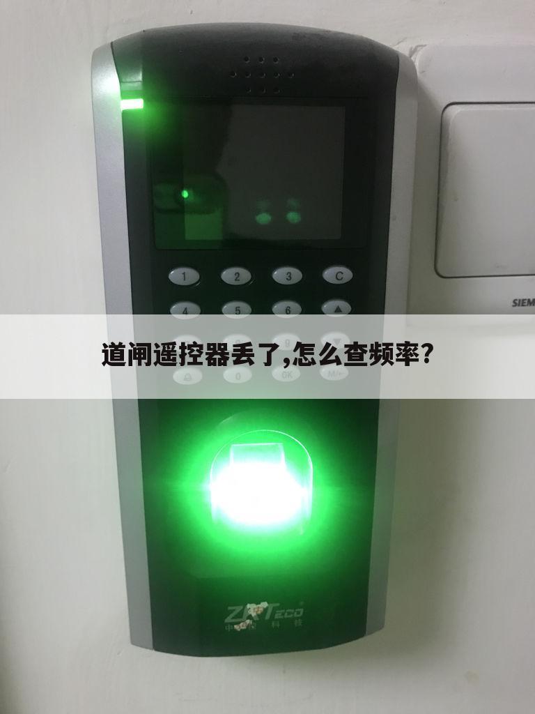 道闸遥控器丢了,怎么查频率?