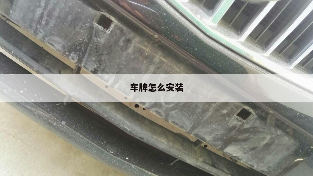 车牌怎么安装
