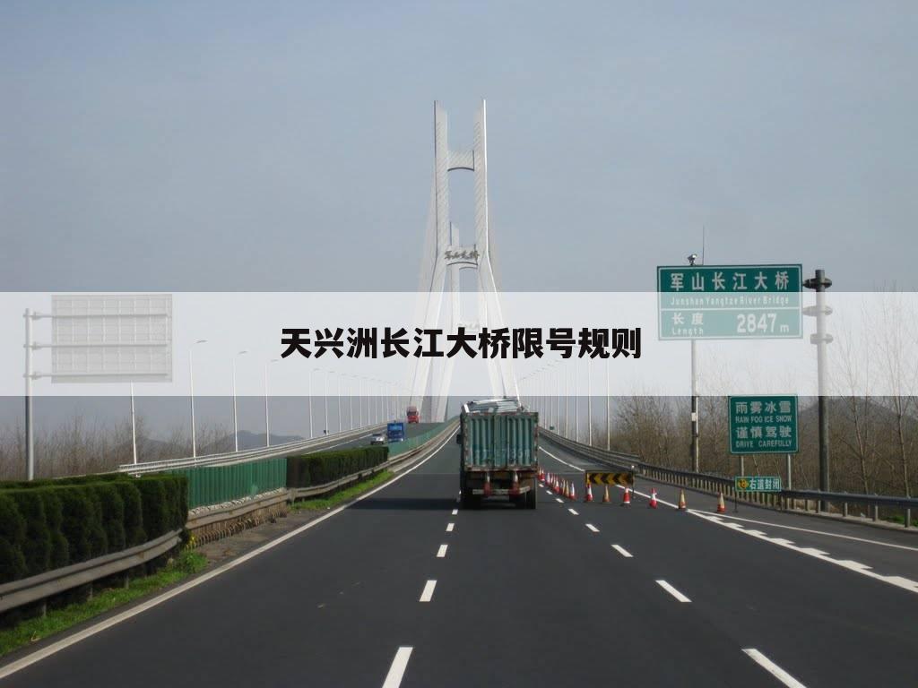 天兴洲长江大桥限号规则