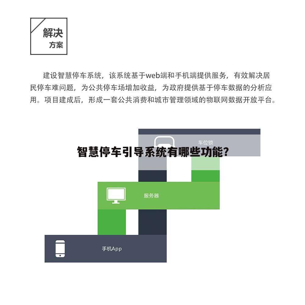 智慧停车引导系统有哪些功能?