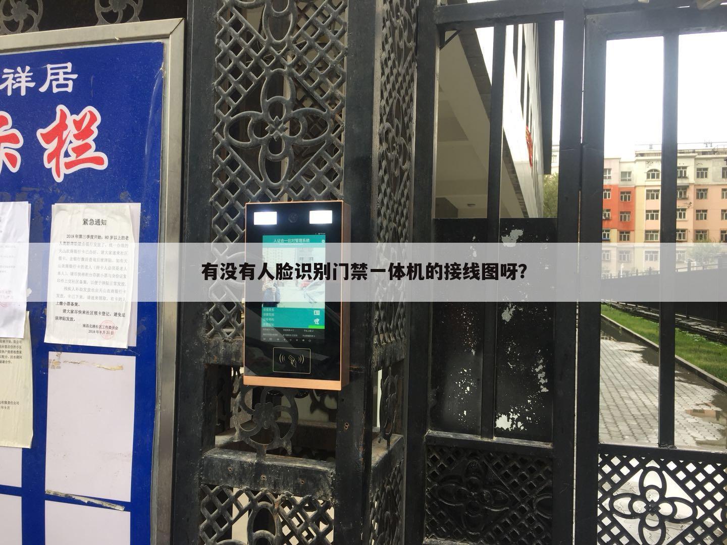 有没有人脸识别门禁一体机的接线图呀?