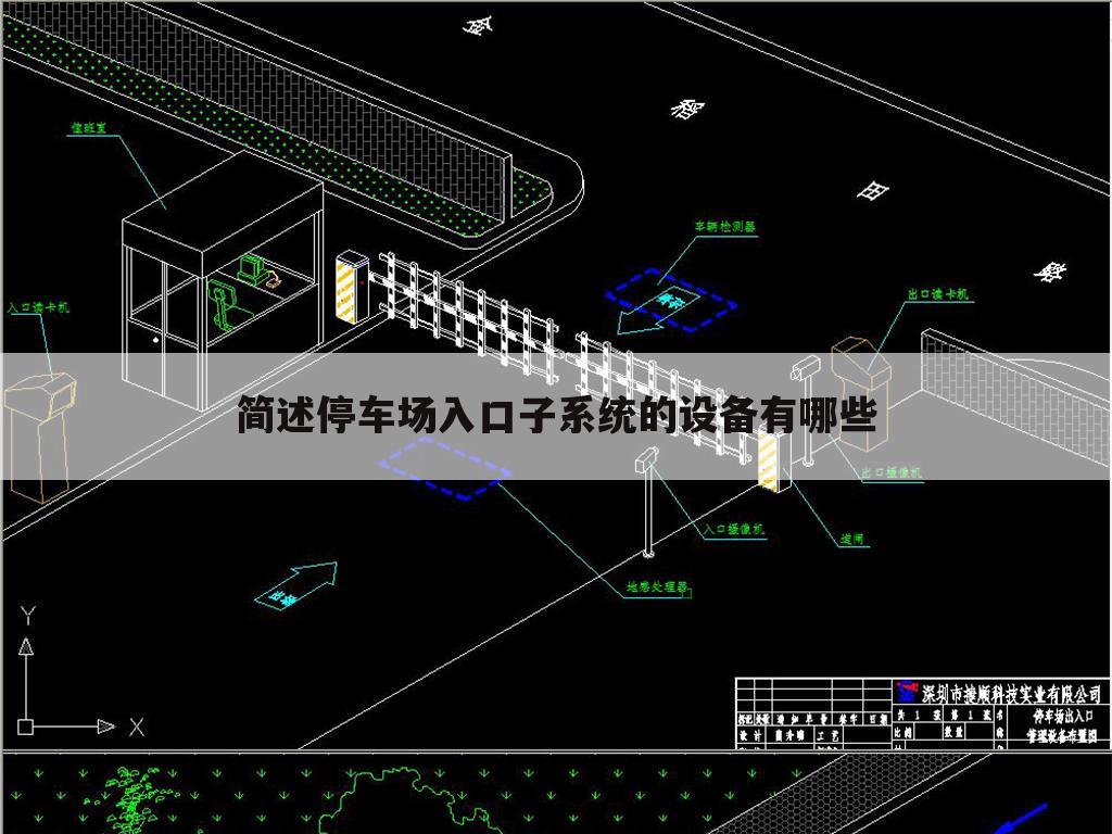 简述停车场入口子系统的设备有哪些