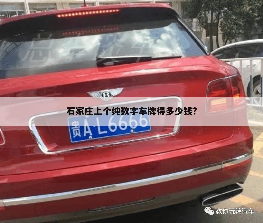 石家庄上个纯数字车牌得多少钱?