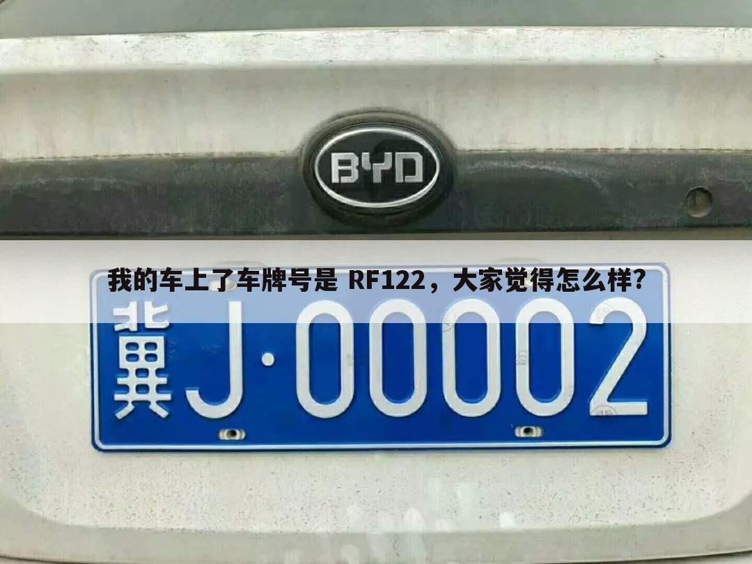 我的车上了车牌号是 RF122,大家觉得怎么样?