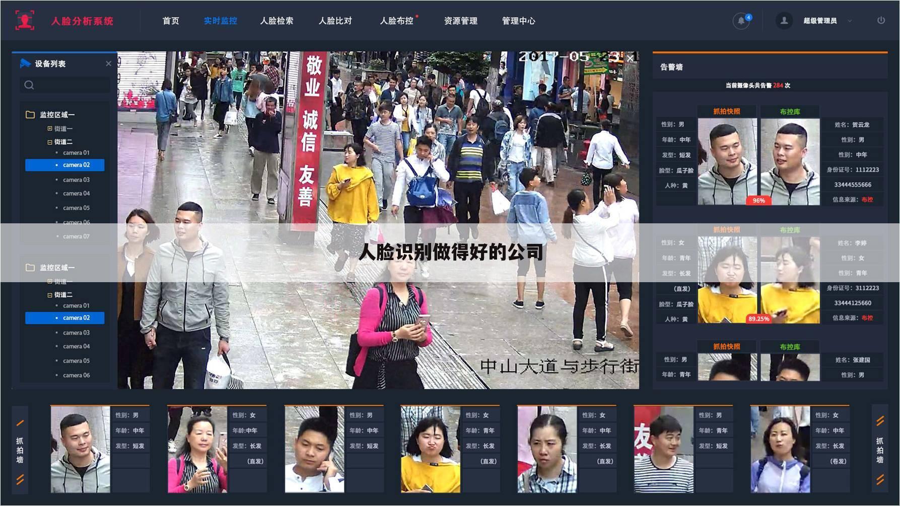 人脸识别做得好的公司