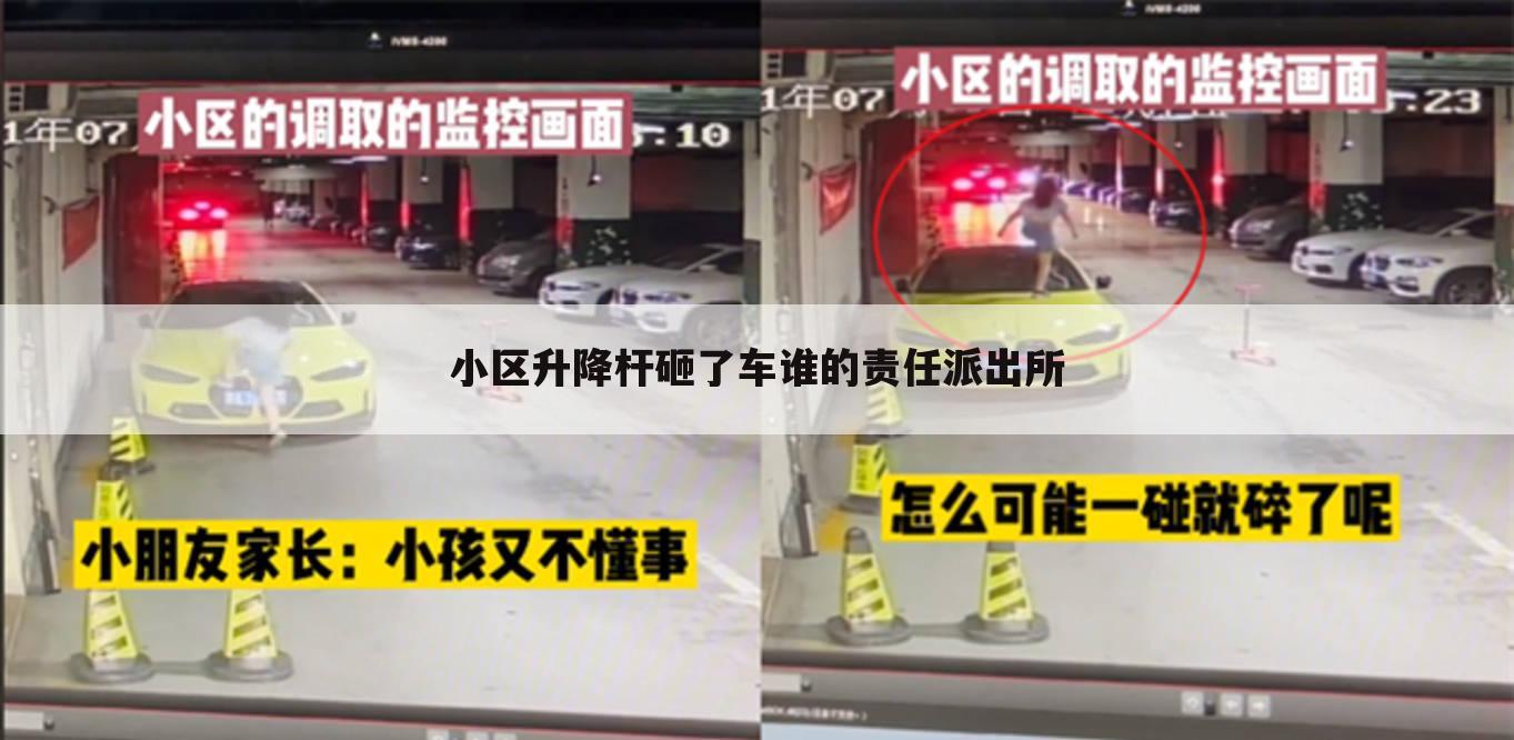小区升降杆砸了车谁的责任派出所