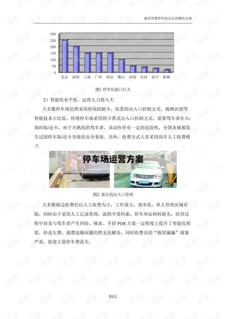停车场运营方案