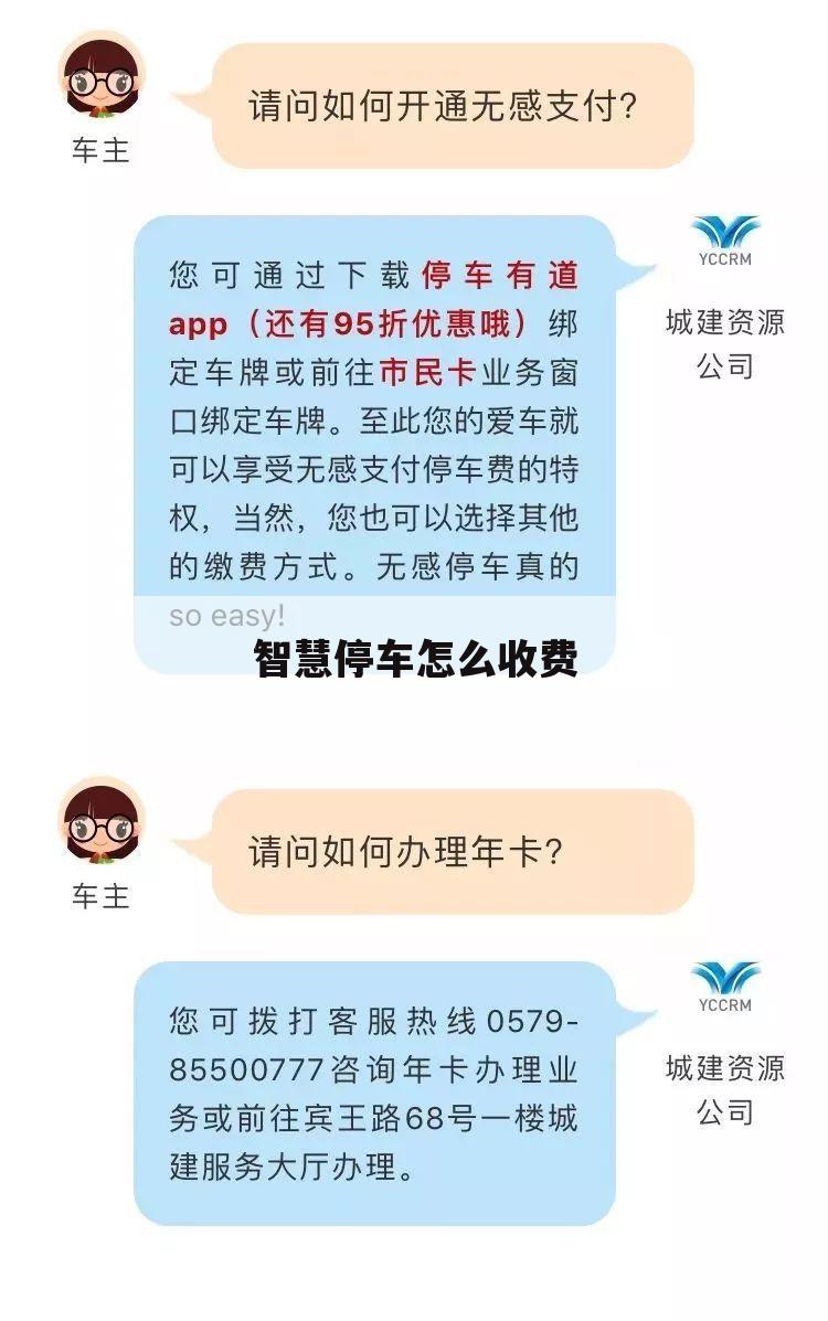 智慧停车怎么收费