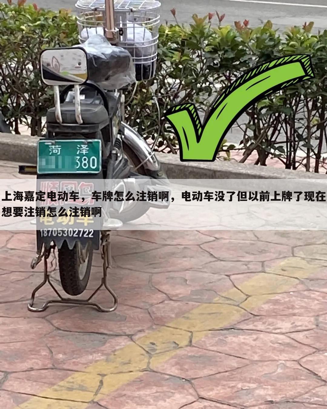上海嘉定电动车,车牌怎么注销啊,电动车没了但以前上牌了现在想要注销怎么注销啊