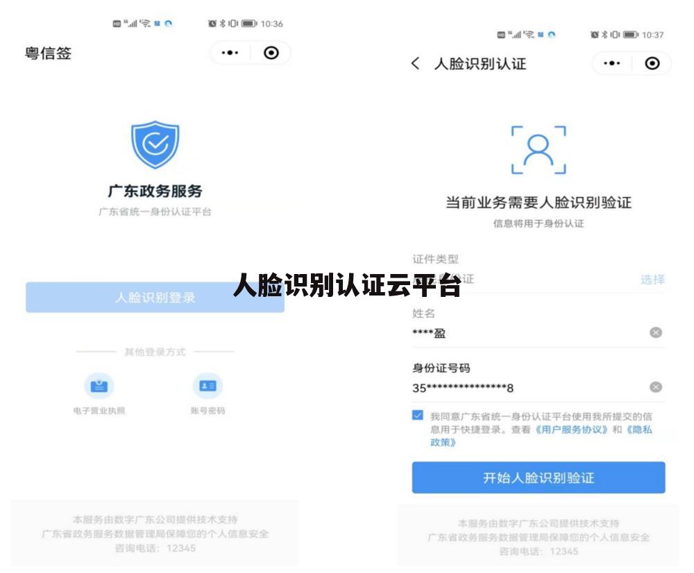 人脸识别认证云平台