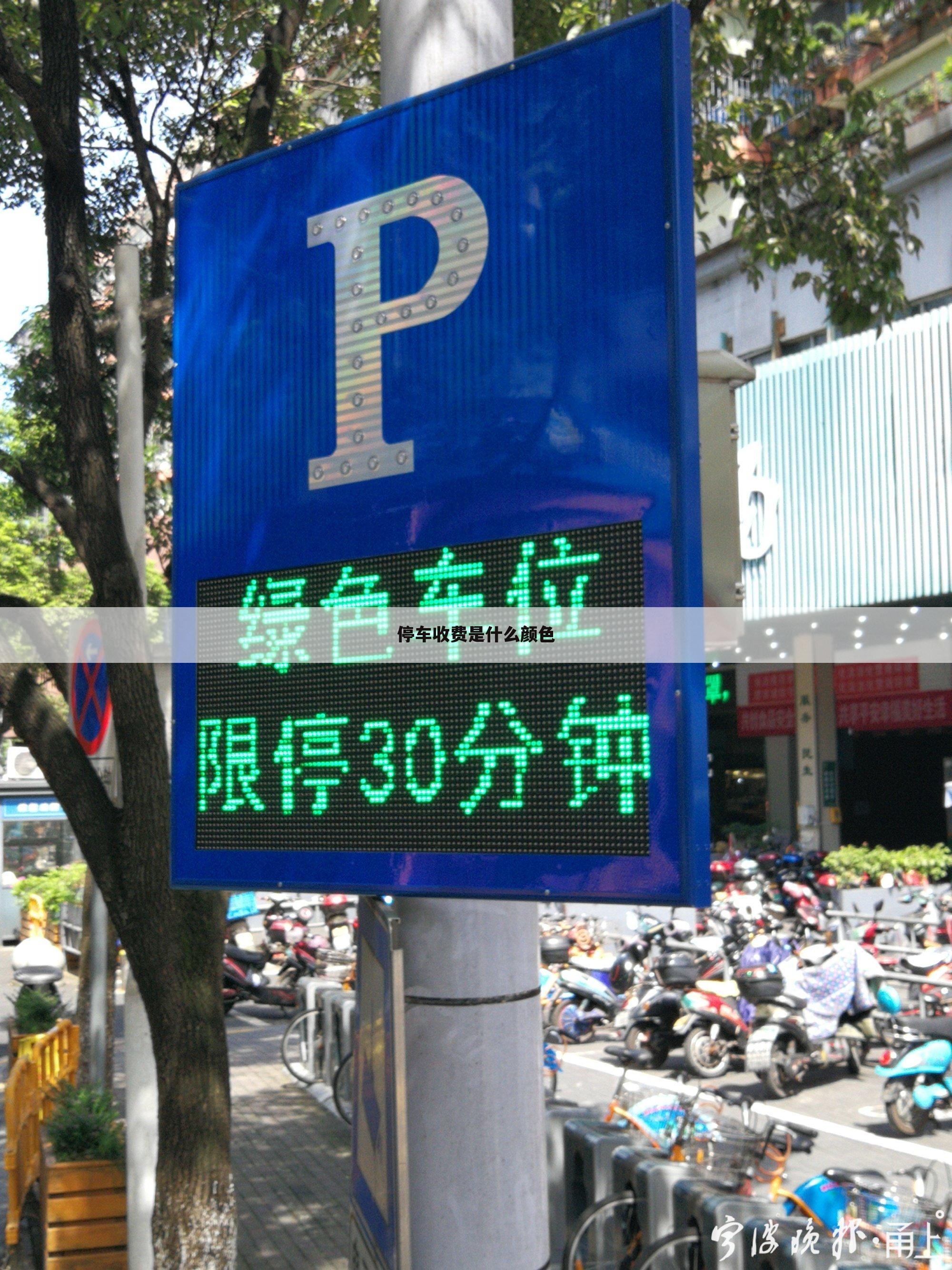 停车收费是什么颜色