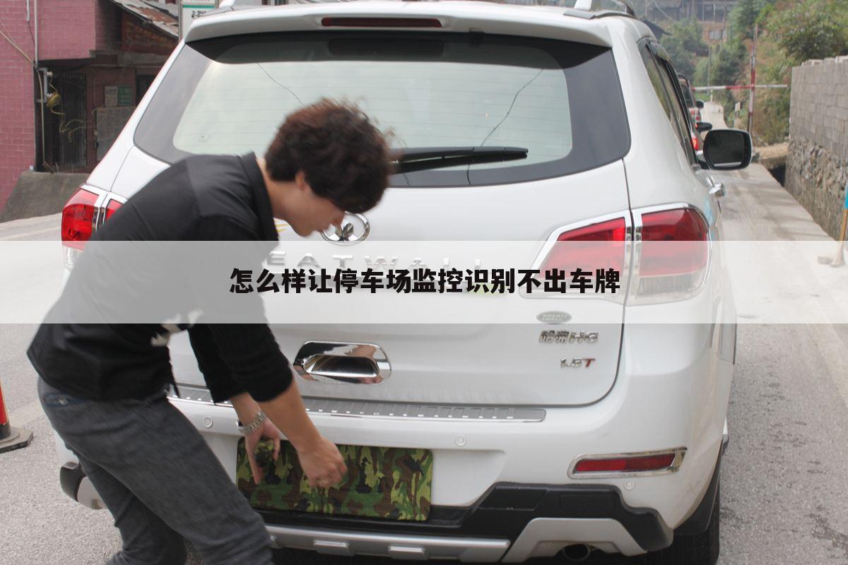 怎么样让停车场监控识别不出车牌
