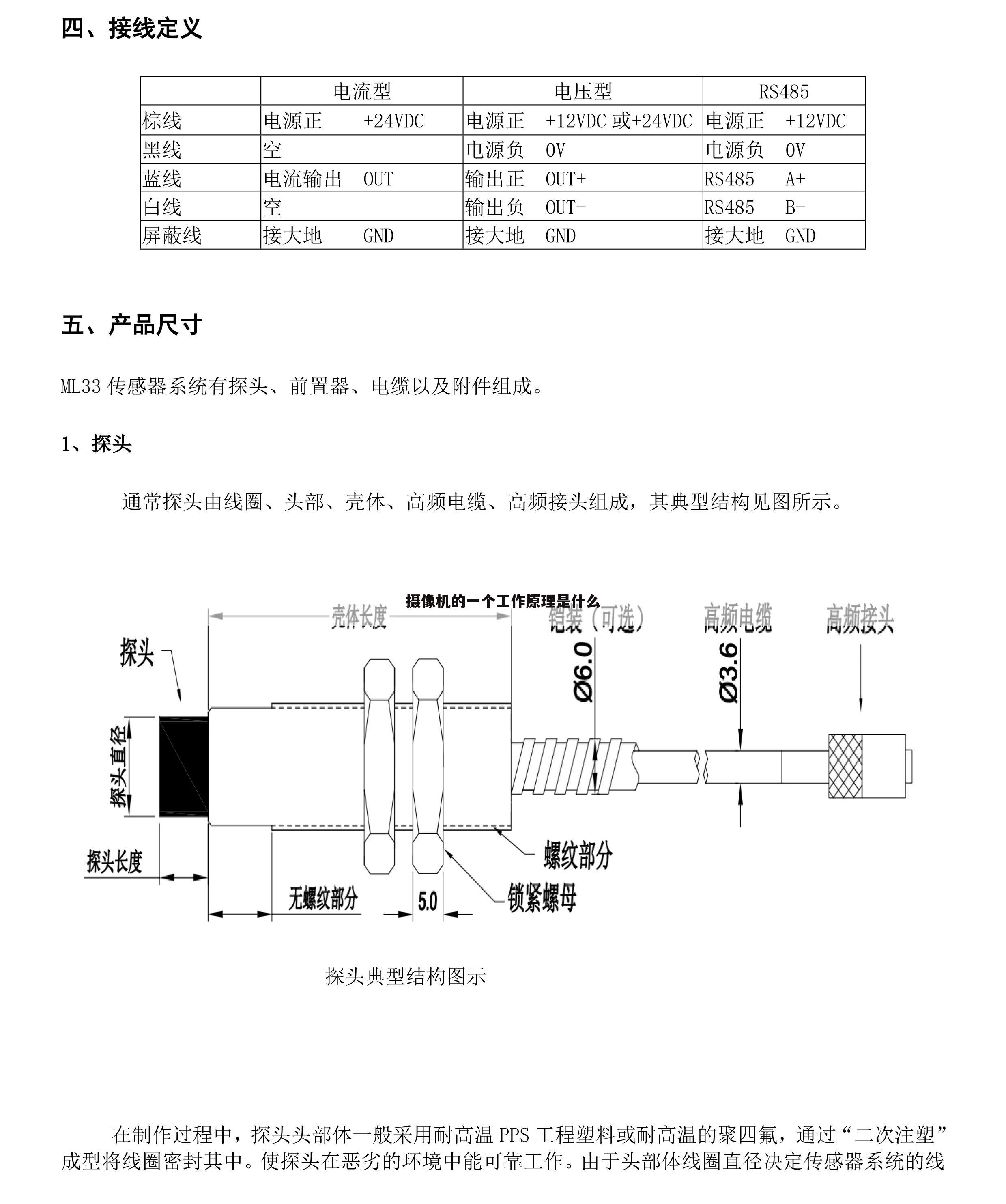 摄像机的一个工作原理是什么