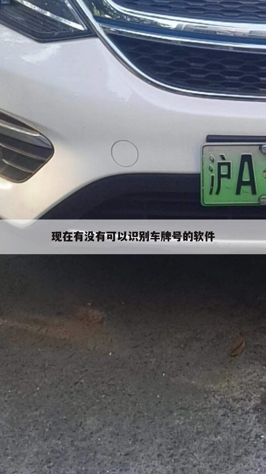 现在有没有可以识别车牌号的软件