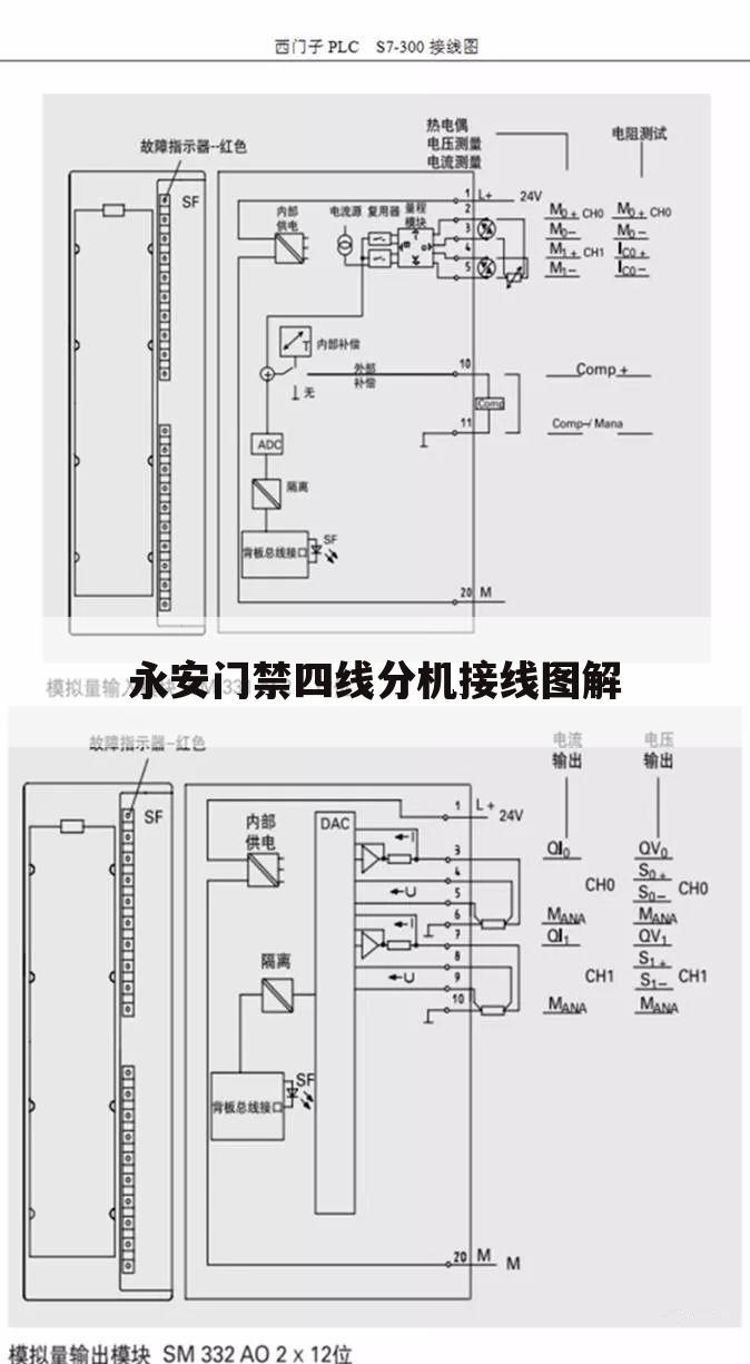 永安门禁四线分机接线图解