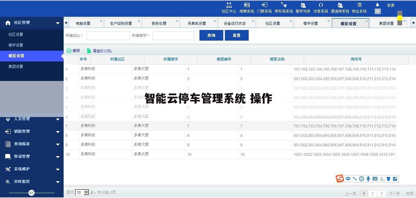 智能云停车管理系统 操作