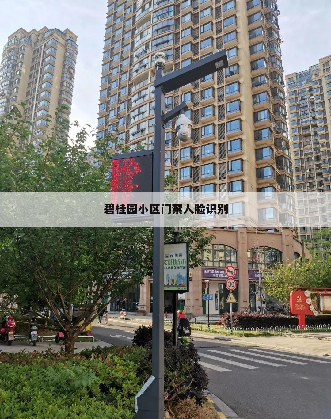 碧桂园小区门禁人脸识别