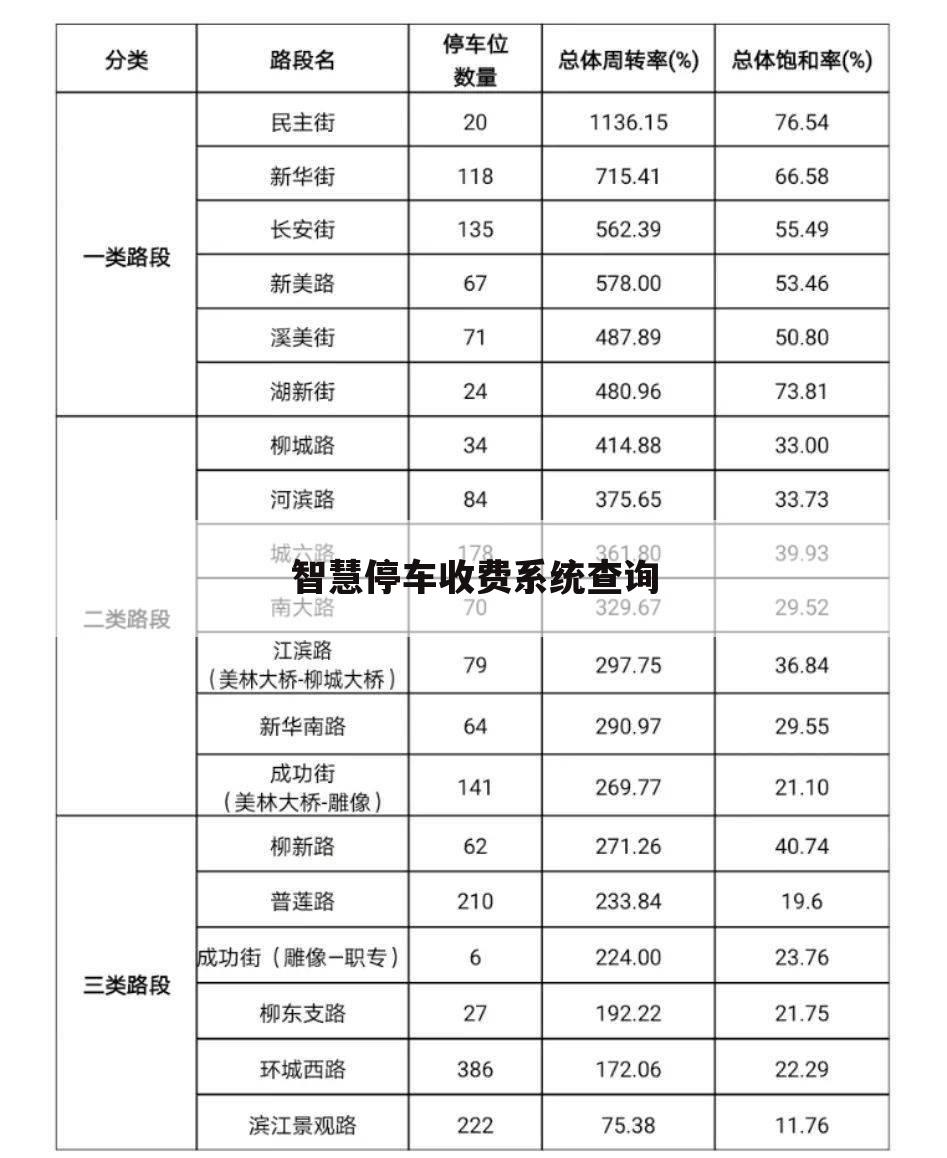 智慧停车收费系统查询