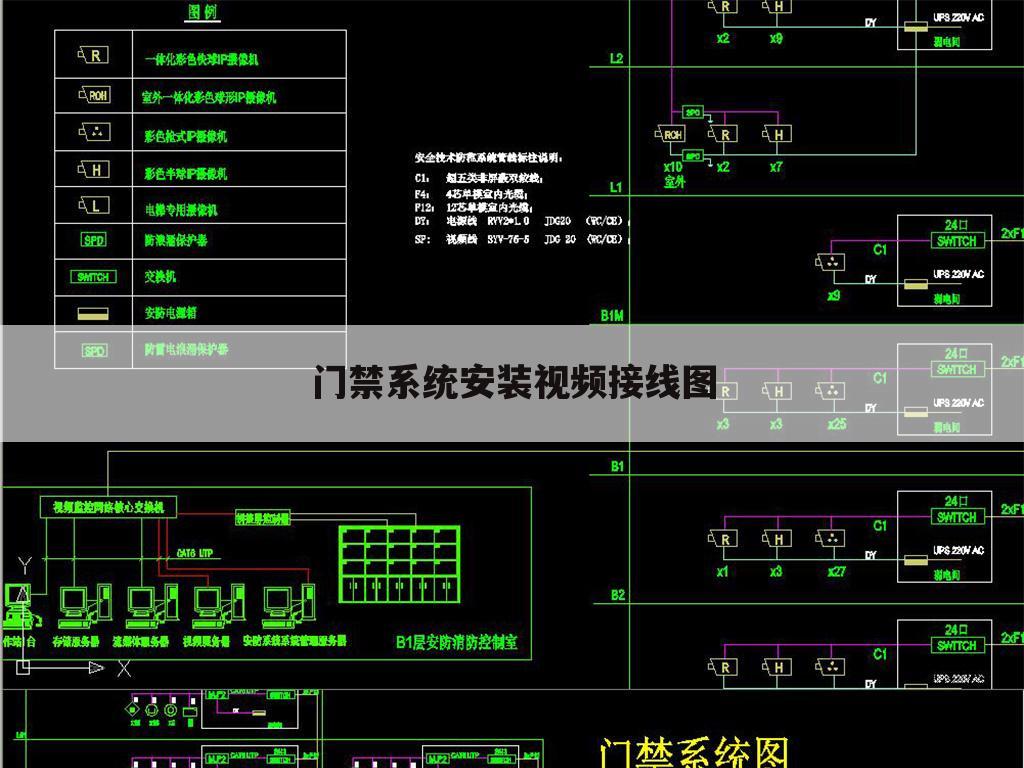 门禁系统安装视频接线图