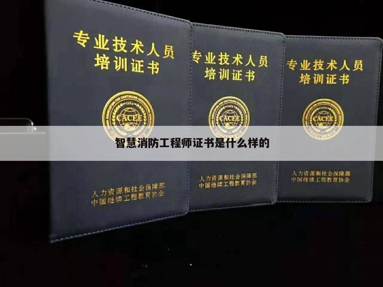 智慧消防工程师证书是什么样的