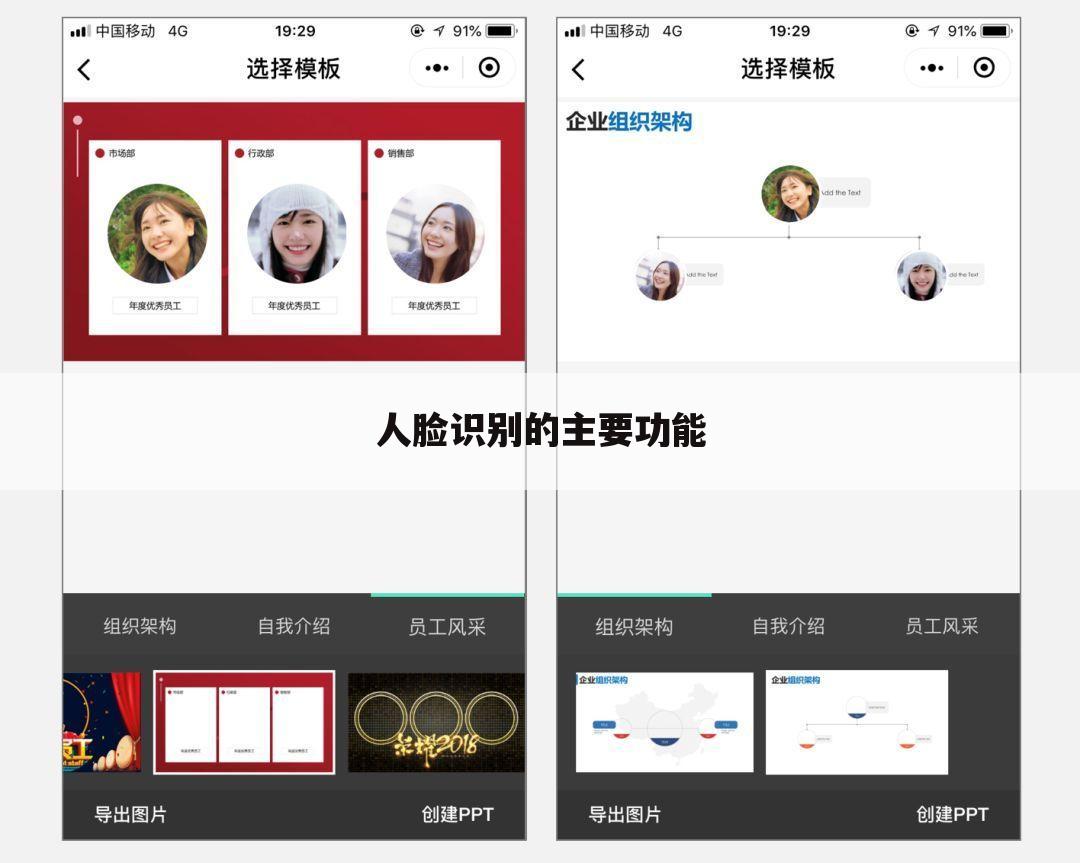 人脸识别的主要功能