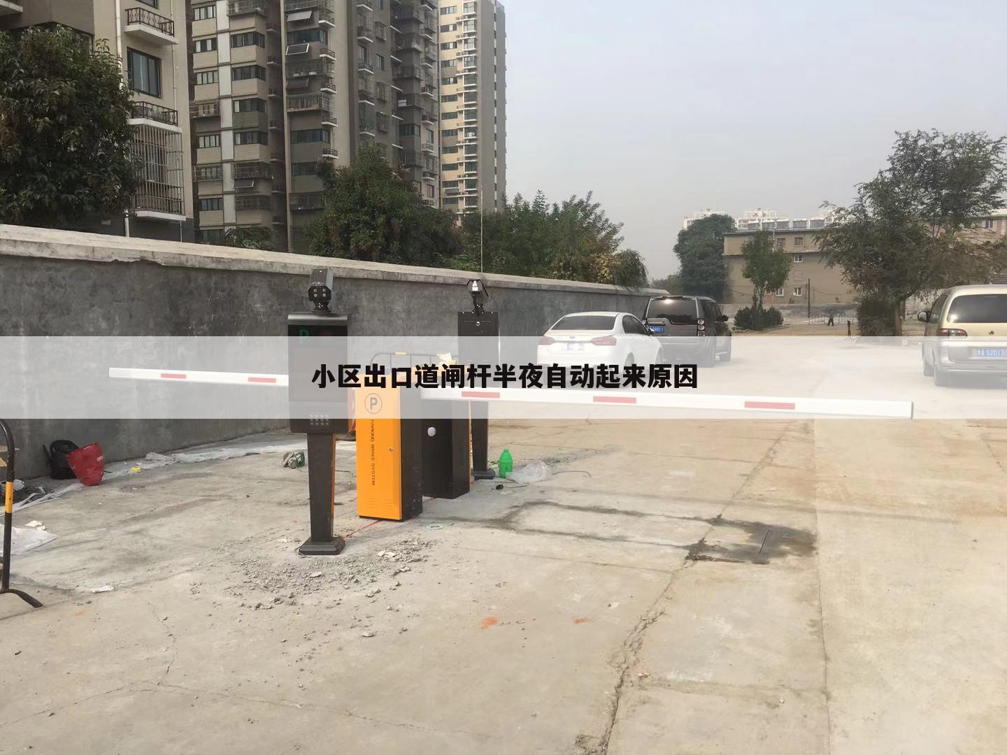 小区出口道闸杆半夜自动起来原因