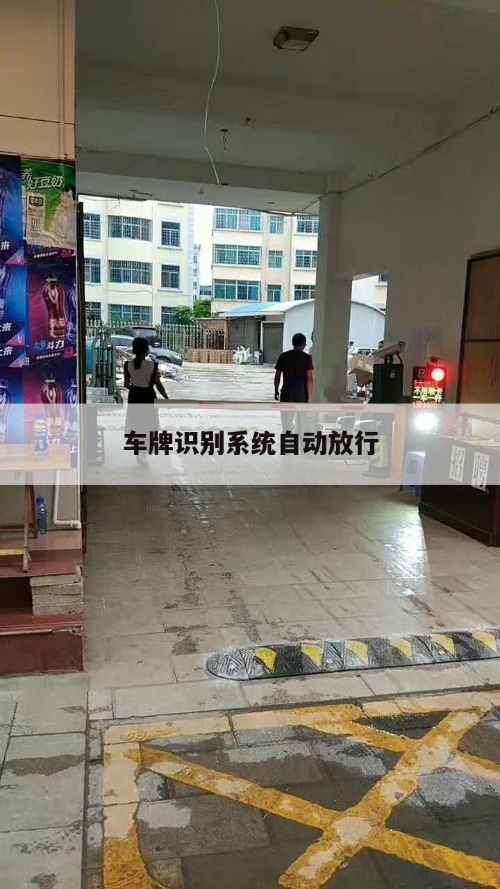 车牌识别系统自动放行