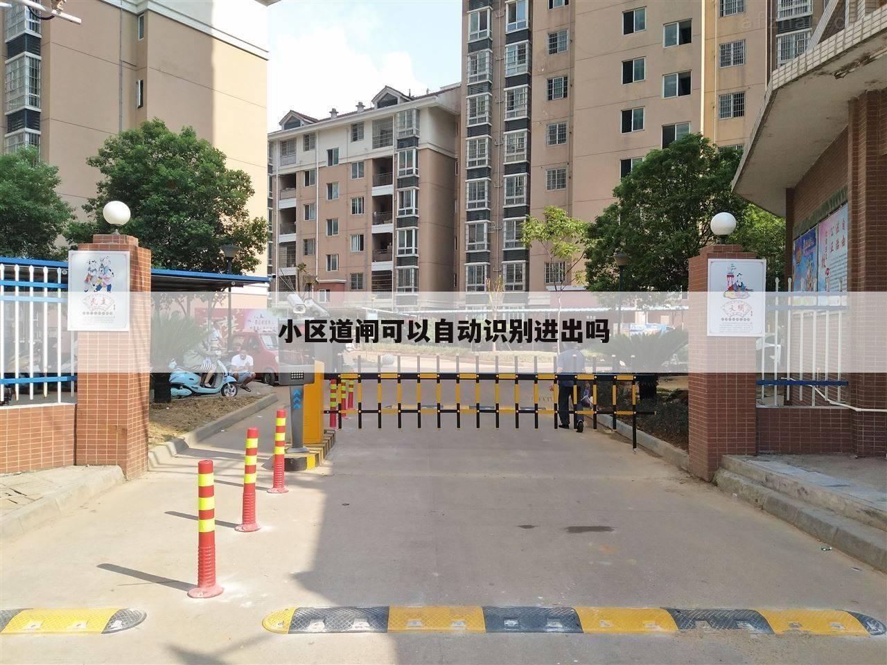 小区道闸可以自动识别进出吗