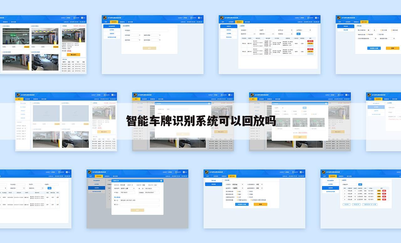 智能车牌识别系统可以回放吗