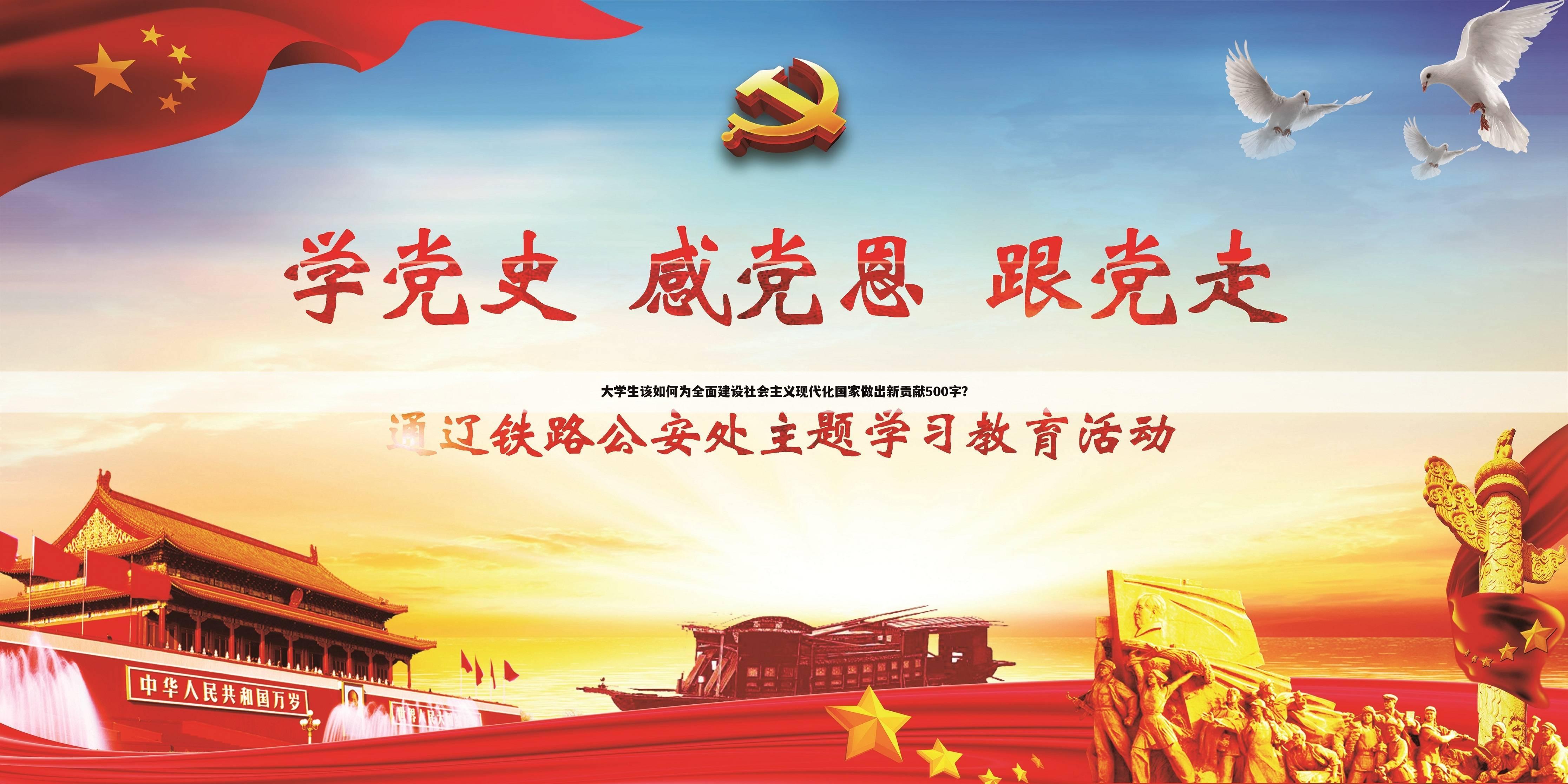 大学生该如何为全面建设社会主义现代化国家做出新贡献500字?