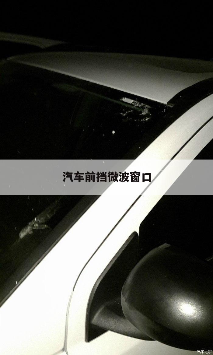 汽车前挡微波窗口