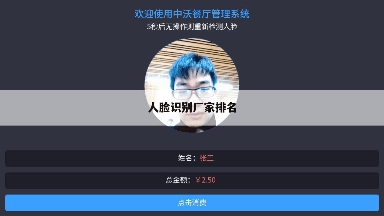 人脸识别厂家排名