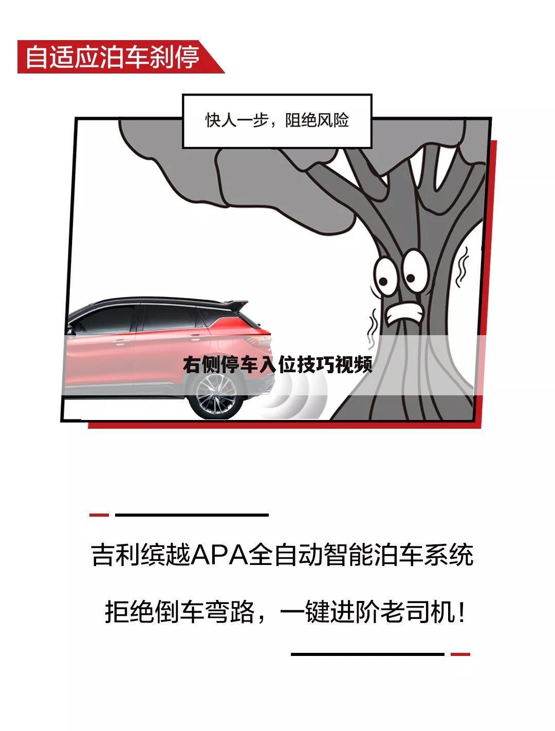 右侧停车入位技巧视频