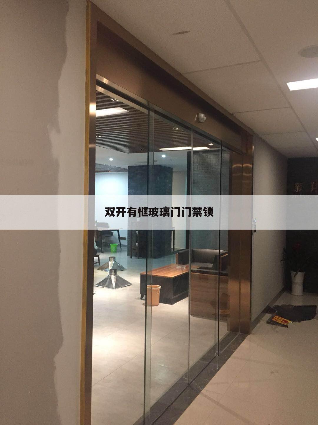 双开有框玻璃门门禁锁