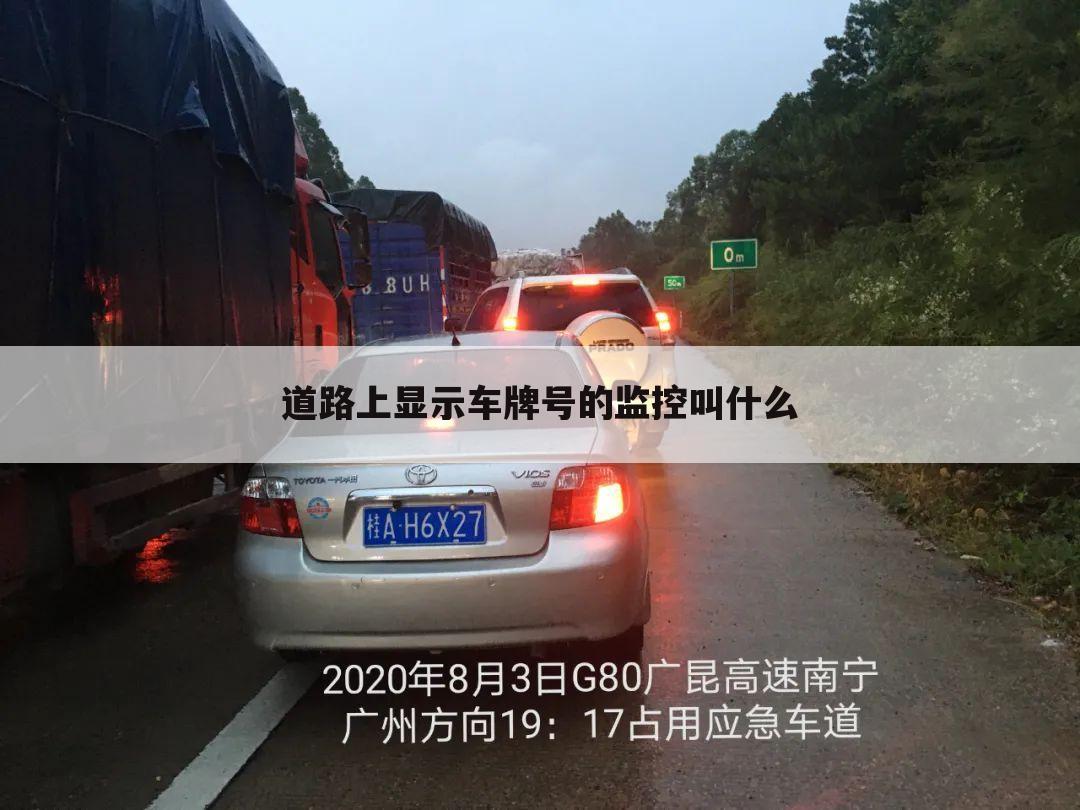 道路上显示车牌号的监控叫什么