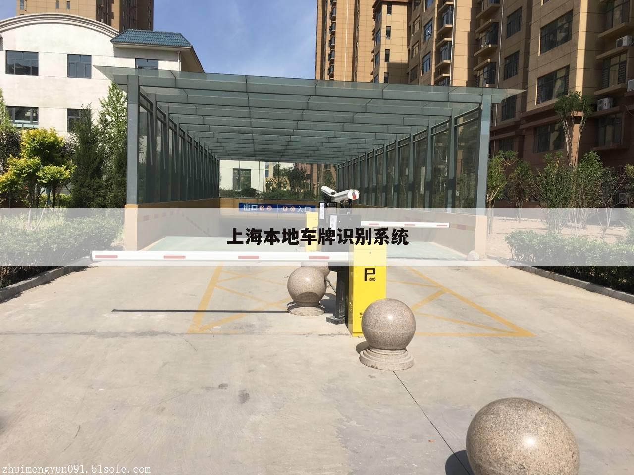 上海本地车牌识别系统