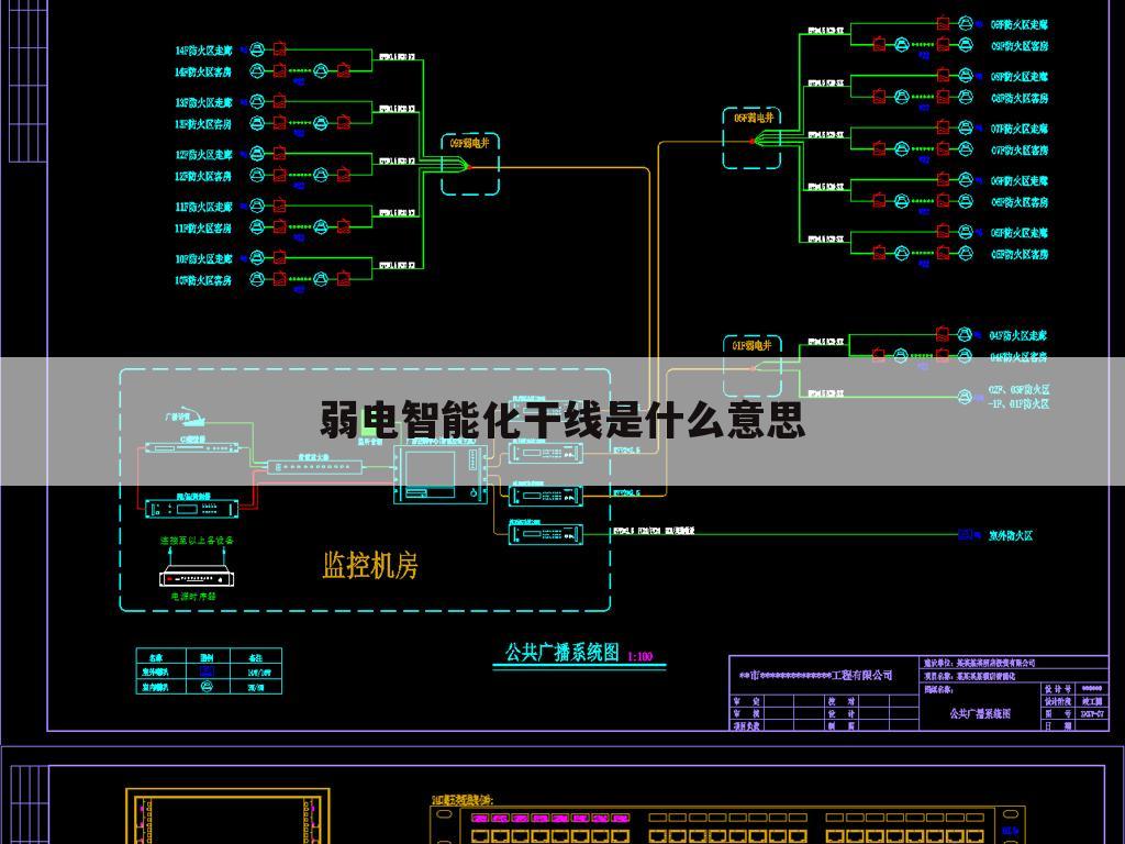 弱电智能化干线是什么意思