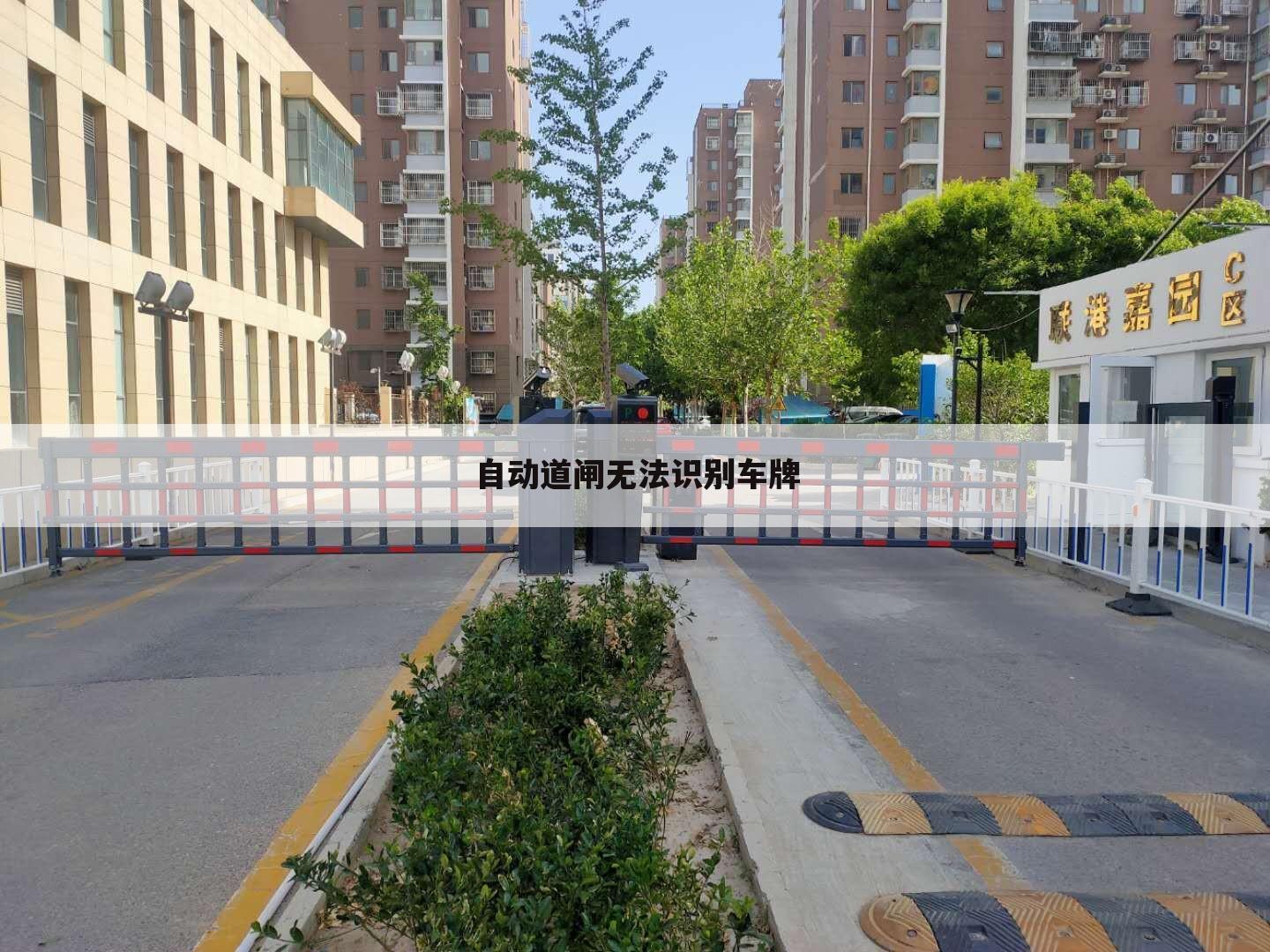 自动道闸无法识别车牌