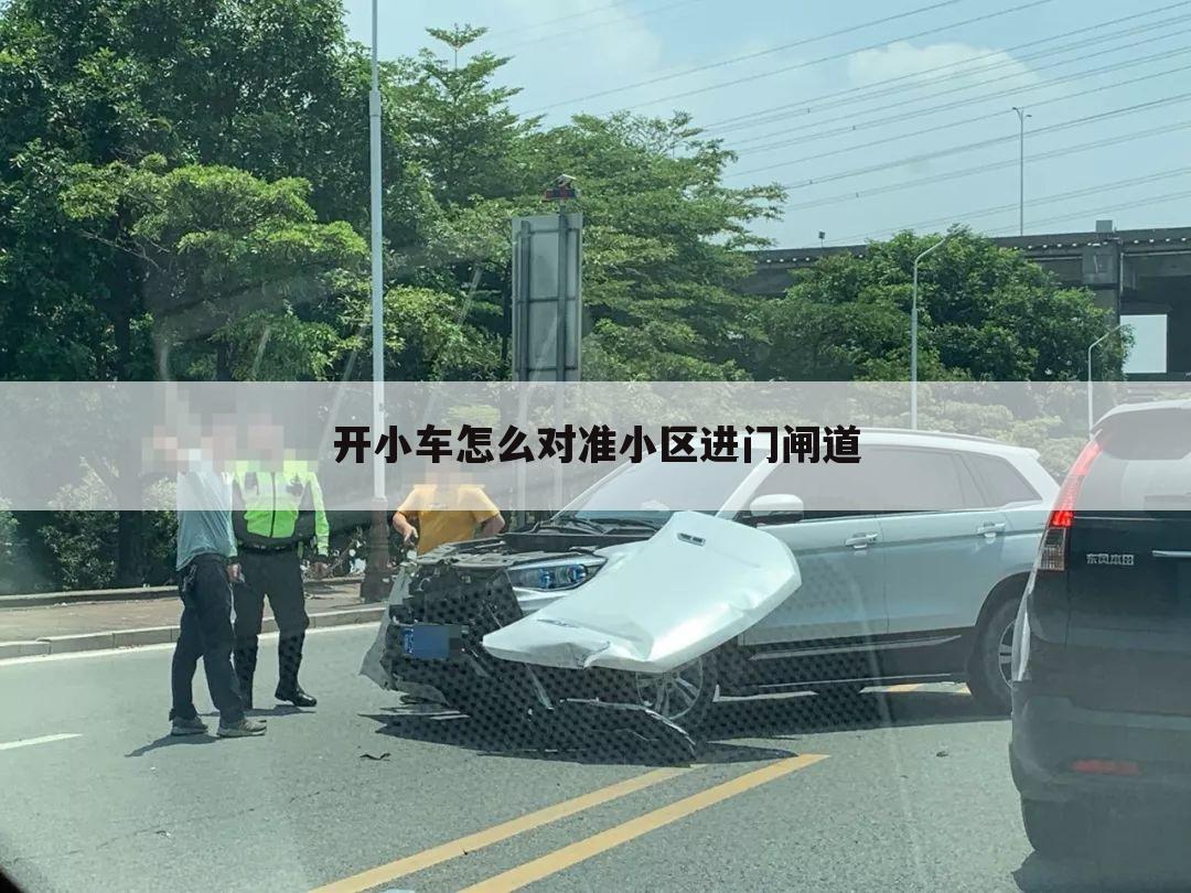 开小车怎么对准小区进门闸道