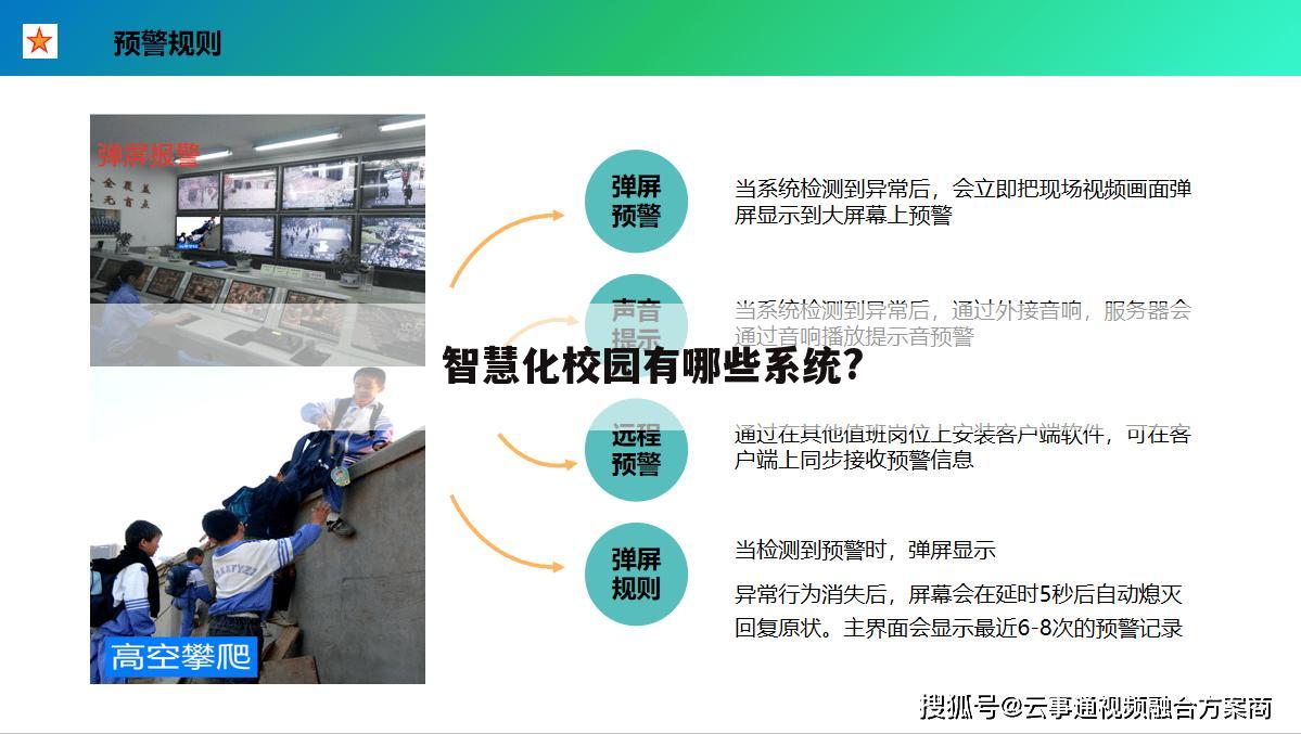 智慧化校园有哪些系统?