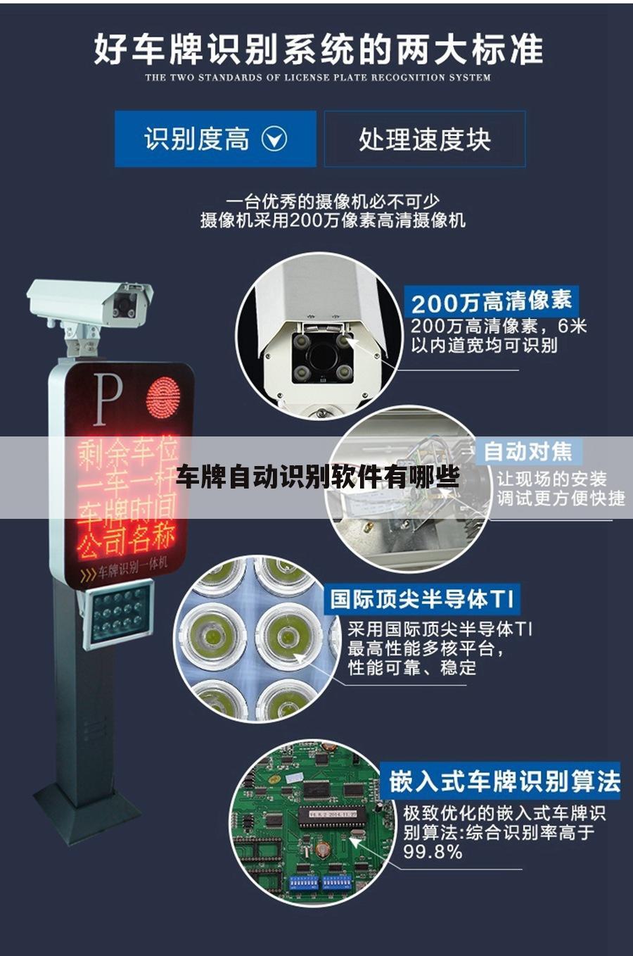 车牌自动识别软件有哪些