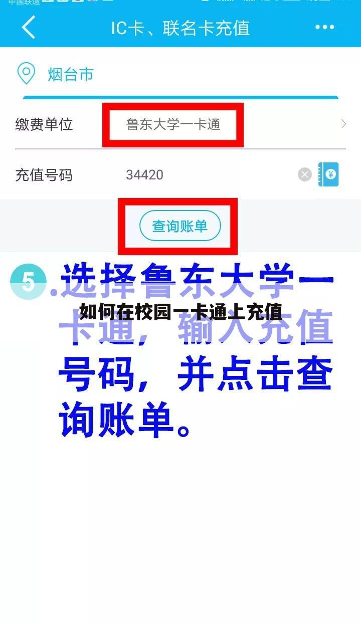 如何在校园一卡通上充值