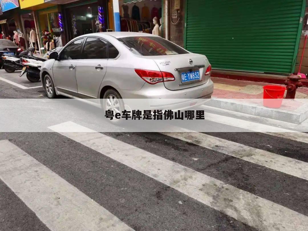 粤e车牌是指佛山哪里