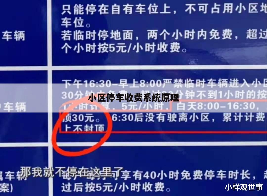 小区停车收费系统原理