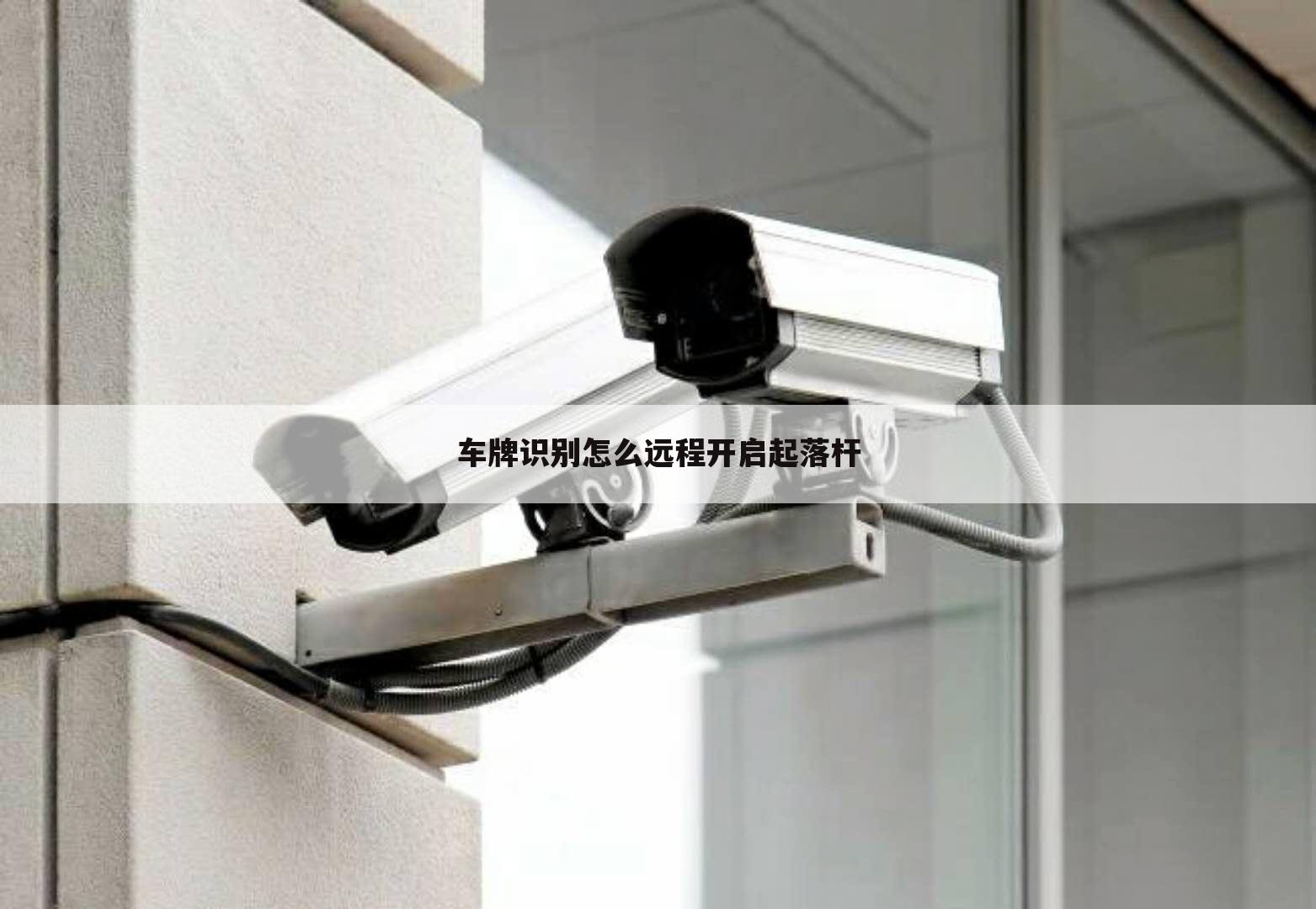 车牌识别怎么远程开启起落杆