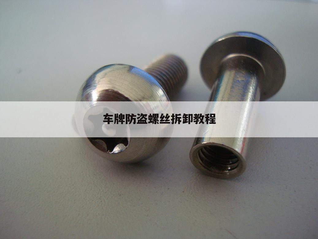 车牌防盗螺丝拆卸教程