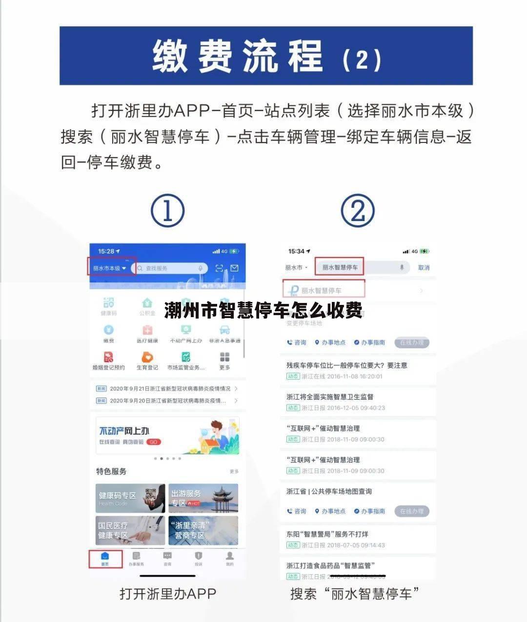 潮州市智慧停车怎么收费