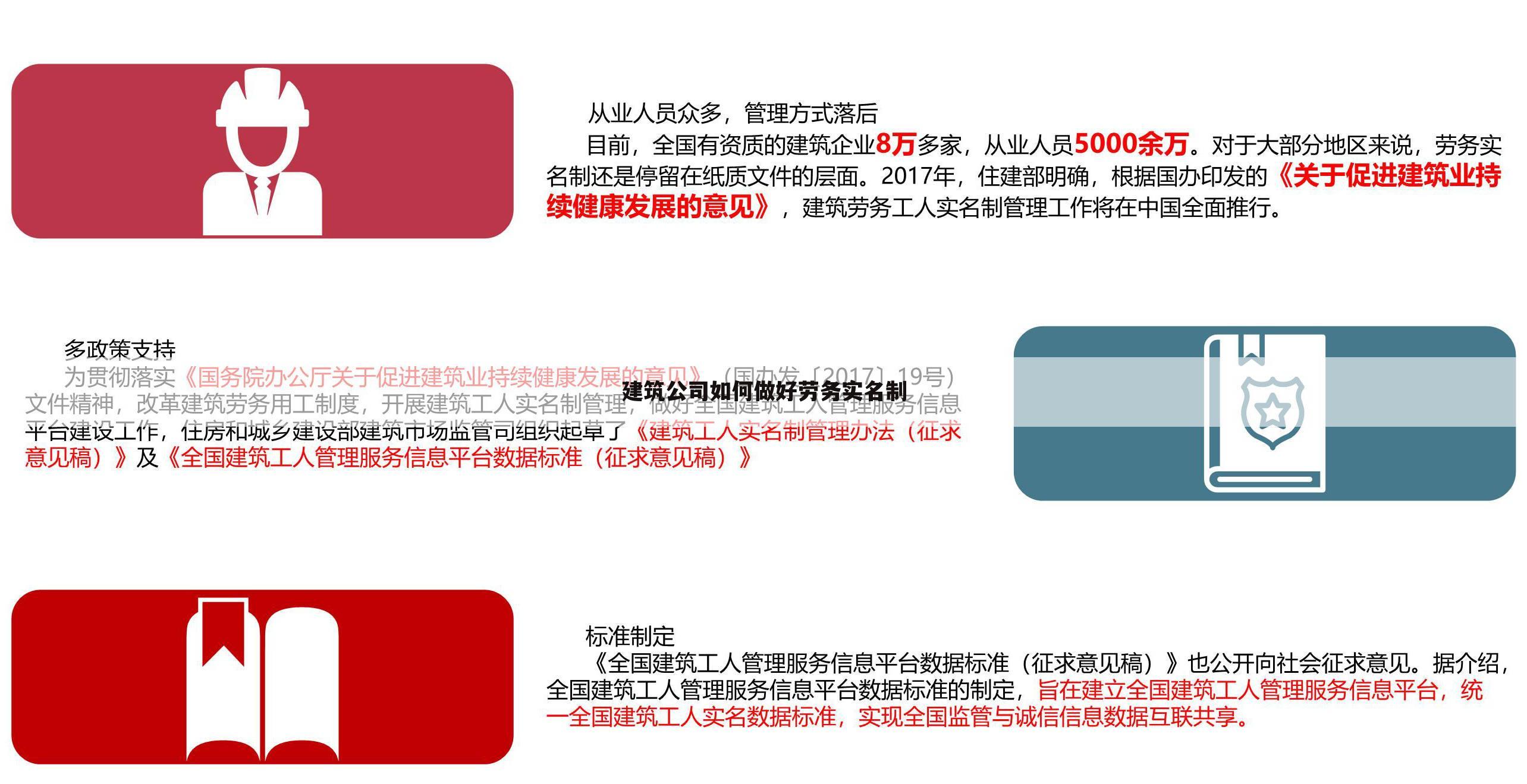 建筑公司如何做好劳务实名制