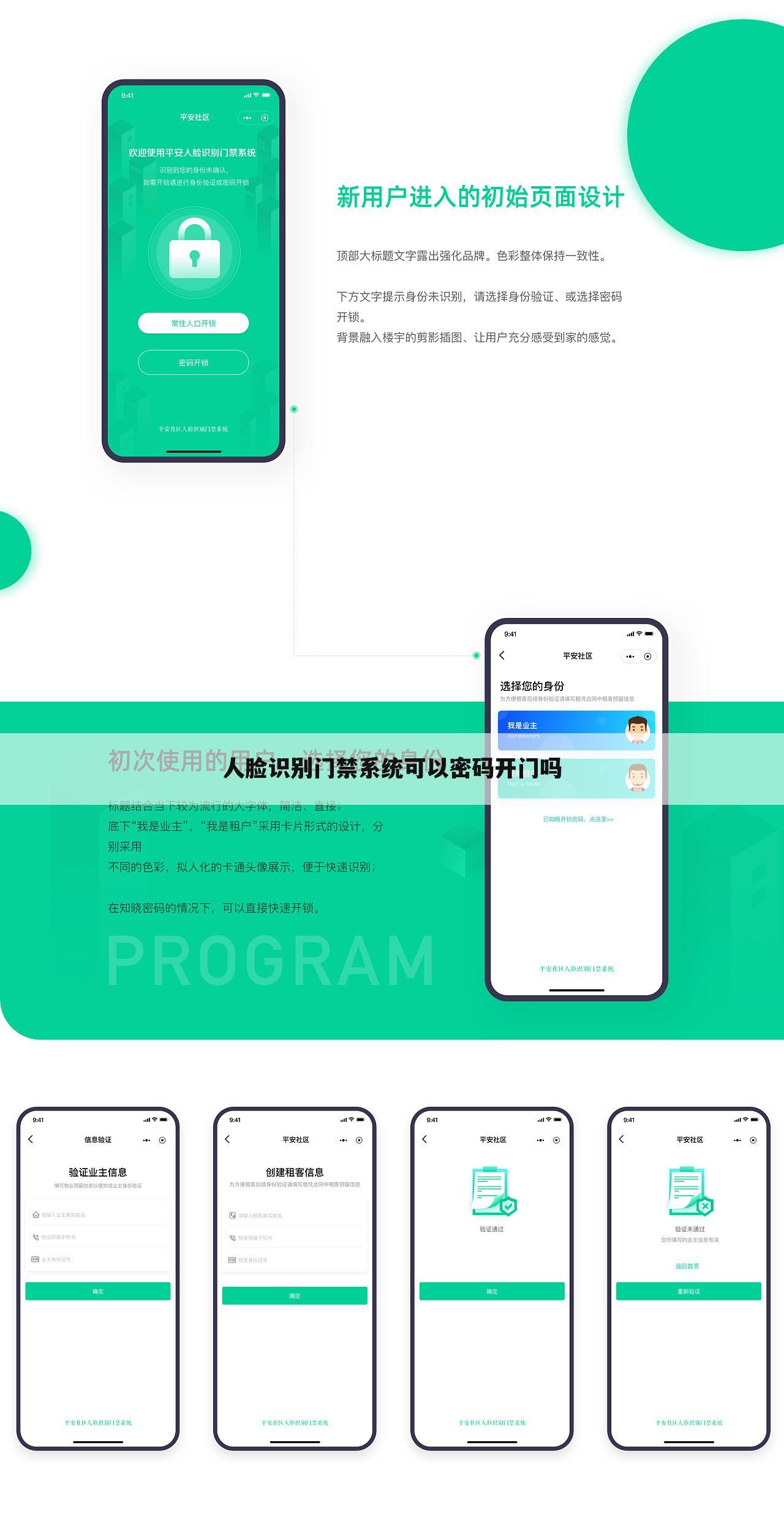 人脸识别门禁系统可以密码开门吗
