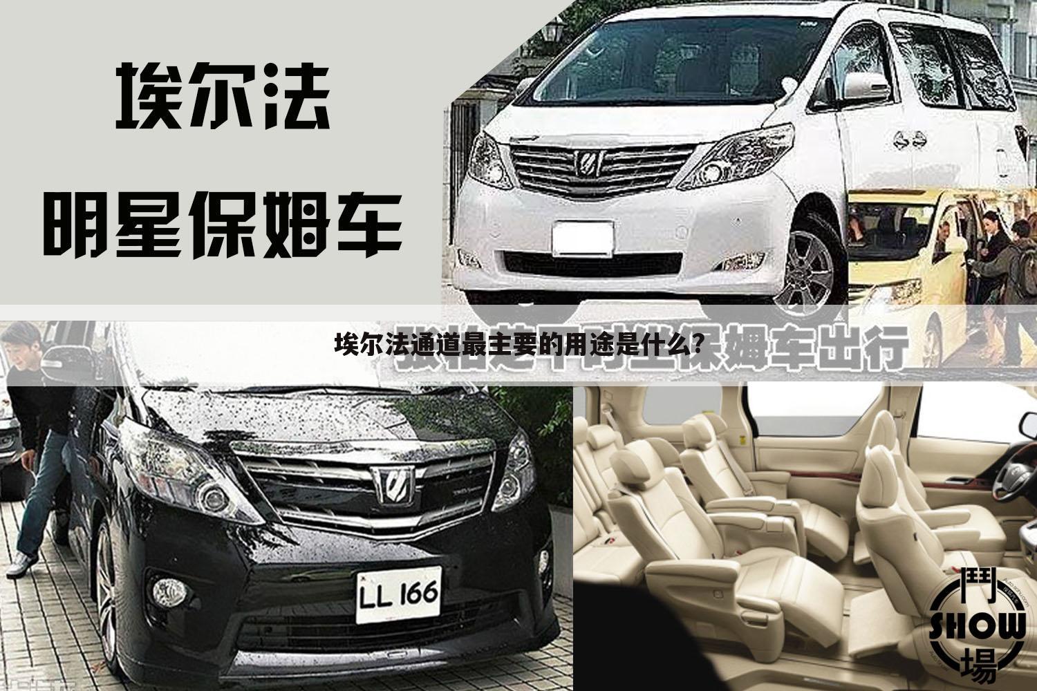 埃尔法通道最主要的用途是什么?
